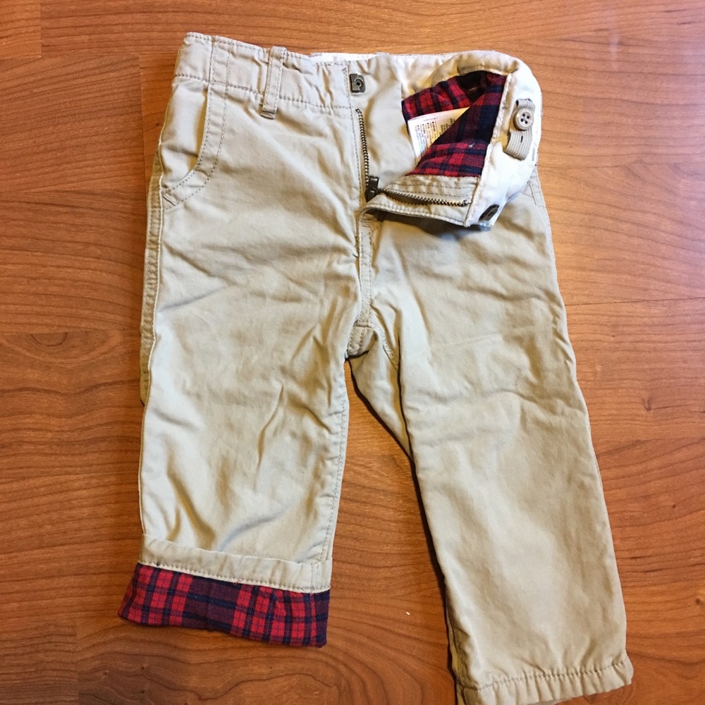 Flannel lined khakis
